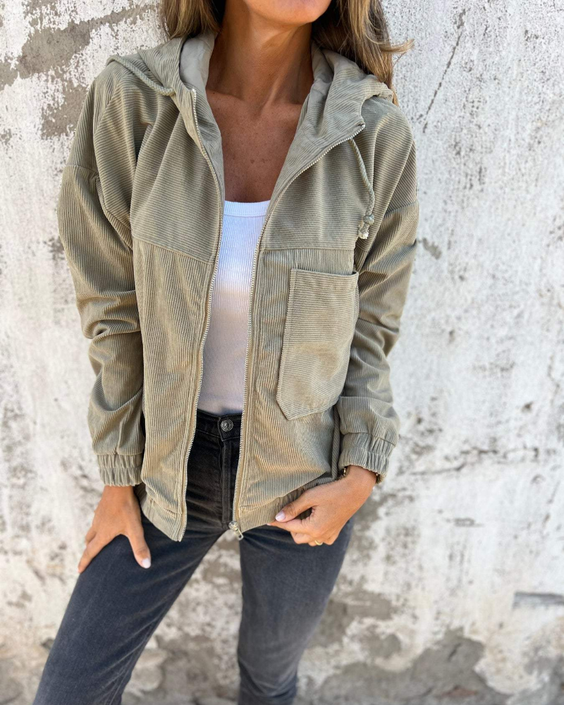 ELIA | CHAQUETA DE PANA CON CAPUCHA
