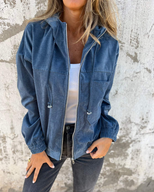 ELIA | CHAQUETA DE PANA CON CAPUCHA