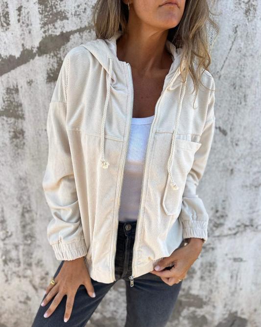 ELIA | CHAQUETA DE PANA CON CAPUCHA